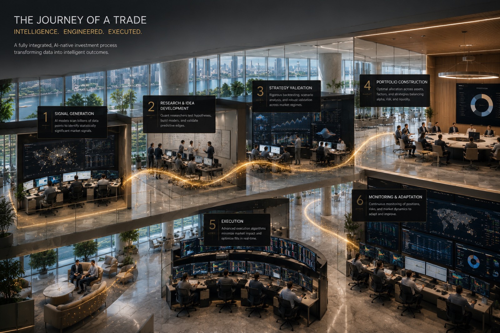 Quantitative research floor